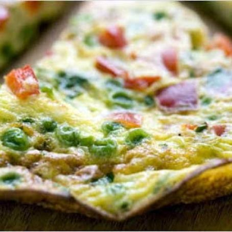 FRITTATA w/RED PEPPERS & PEAS